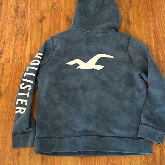 Hollister California blue iconic feel good fleece hoodie sweatshirt size XL - Picture 1 of 4